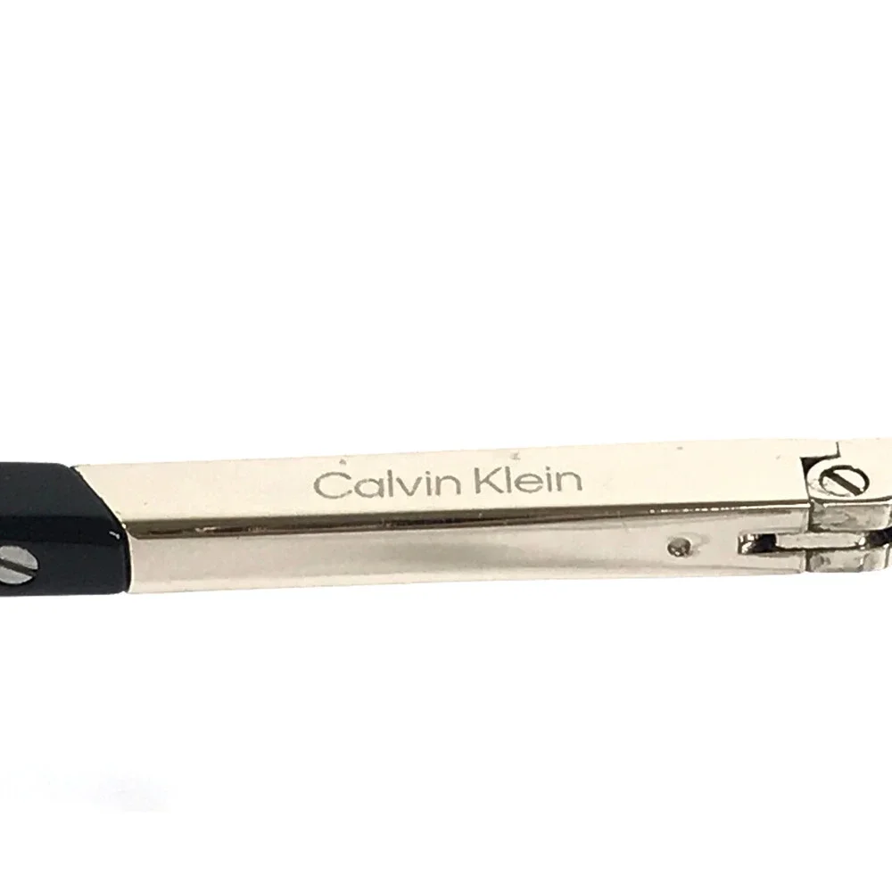 Calvin Klein Eyeglasses Frames CK25105 001 Black Gold Cat Eye Full Rim 52-18-145